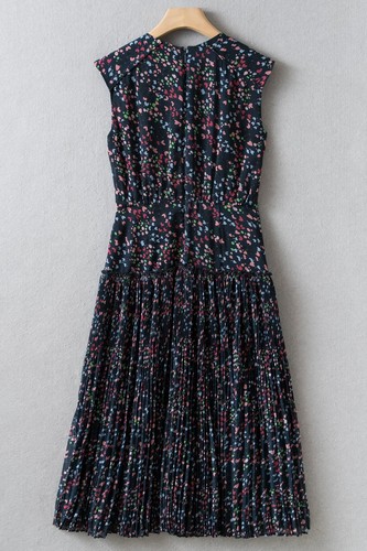 Women Ted Baker Round Neck Floral Sleeveless Slim Fit Midi Dress - 第 4/8 張圖片