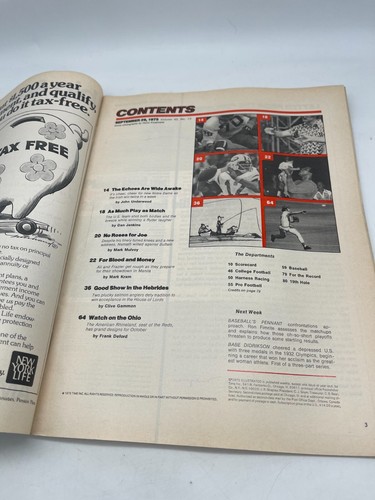 Sports Illustrated 29. September 1975 Rick Slager Notre Dame Ali Frazier - Bild 2 von 2