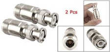 2 Pcs N Type Female to BNC Male RF coax Coax Adapter