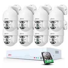 ANRAN 8MP PoE Security Camera System, 8CH NVR & 4TB HDD,Plug & Play,Color Night