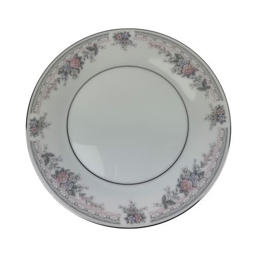 Noritake Bridal Waltz Salad Plates Set of 4 VTG 8" 4109 Pink Blue Floral - Picture 8 of 12