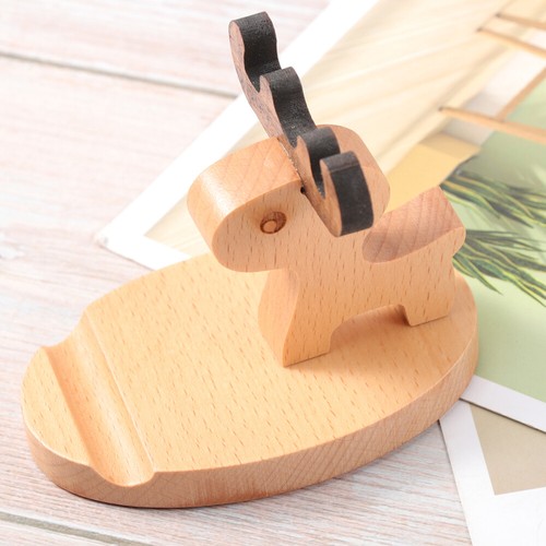Solid Wood Mobile Phone Holder Child Office Desktop Cell - 第 2/12 張圖片