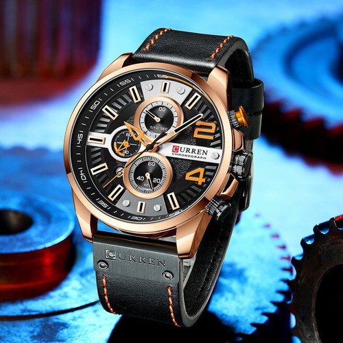 CURREN Men Brand Watch Gifts Chronograph Sport Watches Male Business Wristwatch - Picture 10 of 18