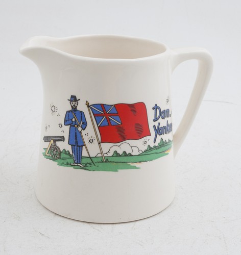 Brocca porcellana Dam-Yankee USA souvenir di Atlanta Georgia (G4L) confederata - Foto 1 di 7