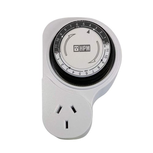 HPM Analogue Timer w/ Offset Mechanical Power Point Single & Double NEW - Picture 2 of 11