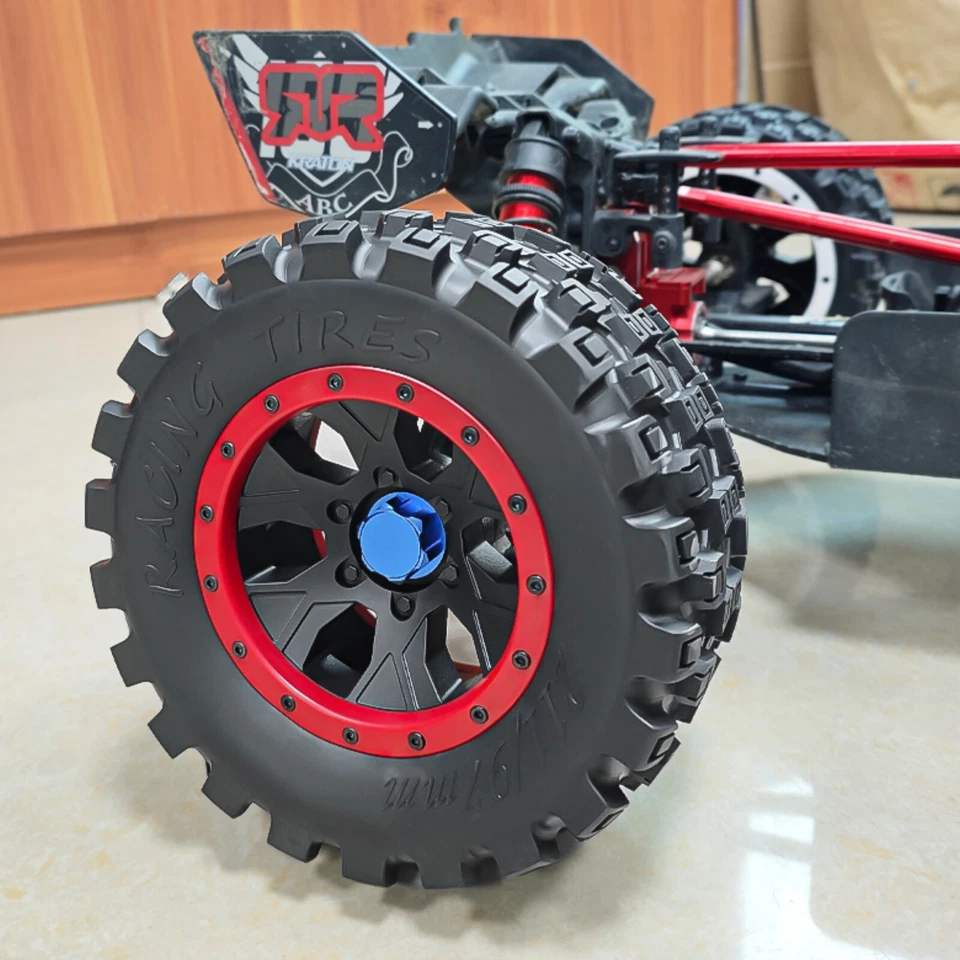 211mm Monster Truck Reifen für ARRMA 1/5 Kraton Outcast X-Maxxx 8S (4 Stück) - Bild 2 von 4