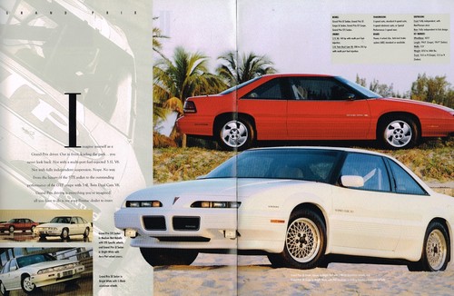 1992 PONTIAC Brochure : TRANS AM,GTA,GRAND PRIX,GRAND AM,SPORT,BONNEVILLE,LeMANS - Picture 4 of 8