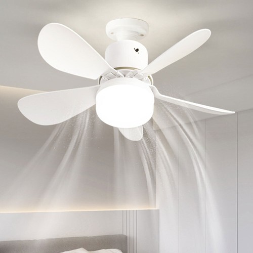Socket Fan with Light Quiet Ceiling Fan Light 3 Color Dimmable White Ceiling Fan - Picture 6 of 12