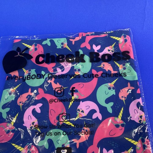 Cheek Boss Panties XL Cute Narwhals Boyshort Underwear Women - Picture 2 of 6
