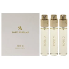 Rose 01 by Swiss Arabian - Perfume for Men and Women - 3 pc Gift Set