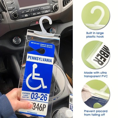 Plakathalter Handicap Plakartenhalter 32x15cm transparent