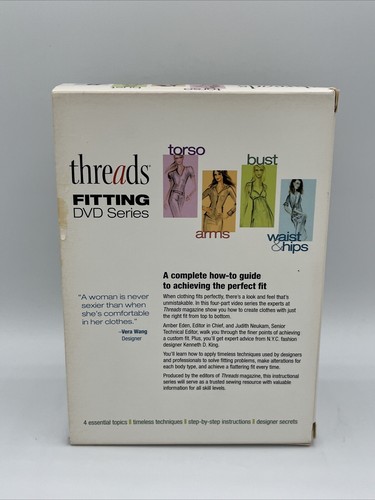 Threads Magazine 4 DVD Set: Fitting Series Torso Arms Bust Waist & Hips Clothing - Imagen 3 de 10