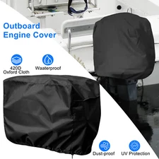 Heavy-Duty Outboard Motor Cover Waterproof Boat Engine Cover for Motor 100-150HP