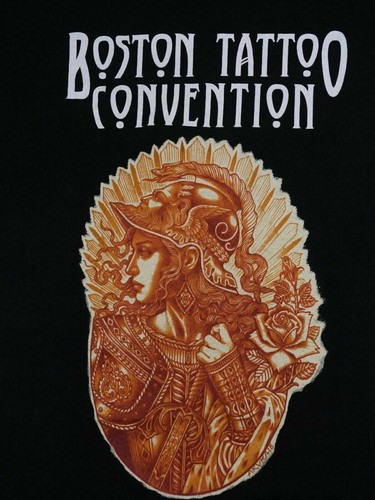 BOSTON TATTOO CONVENTION vintage t shirt LADY HELMET MA Large INK 100% Cotton | eBay BOSTON TATTOO CONVENTION vintage t shirt LADY HELMET MA Large INK 100% Cotton | eBay