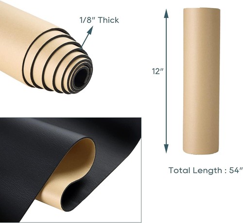 Sponge Neoprene with Adhesive Foam Rubber Sheet 1/8” Thick X 12” Wide X 54” Long - Picture 2 of 7
