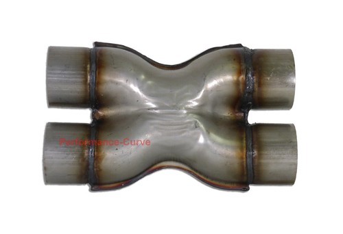 3" Crossover X Pipe Universal Custom Exhaust Applications 409 Stainless Steel - Picture 2 of 4