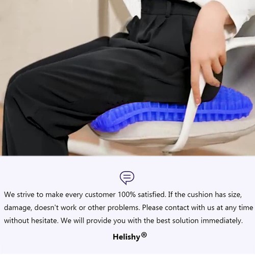 Gel Seat Cushion, Cooling Seat Cushion Extra Large Breathable Honeycomb Gel C... - Bild 7 von 7