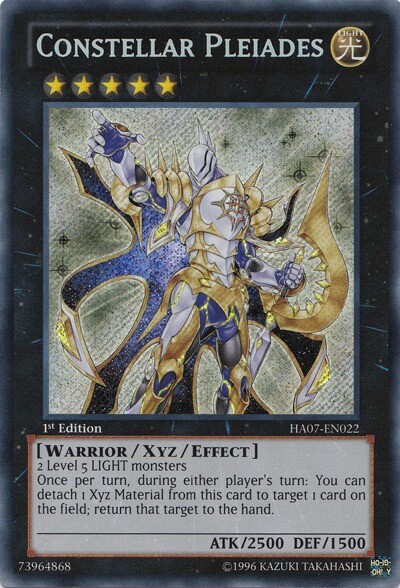 Yugioh! LP Constellar Pleiades - HA07-EN022 - Secret Rare - 1st Edition Lightly 