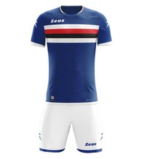 KIT CALCIO CALCETTO PERSONALIZZATO COMPLETINO COMPLETO  MUTA ICON ZEUS sampdoria