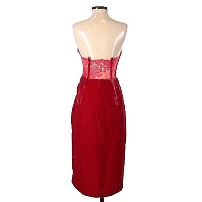 open lace back dress Half Moon Evening Dress  SANS FAFF