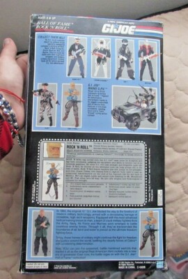 GI Joe-Hall Of Fame- “Rock 'N Roll “ Action Figure (Flocked Hair