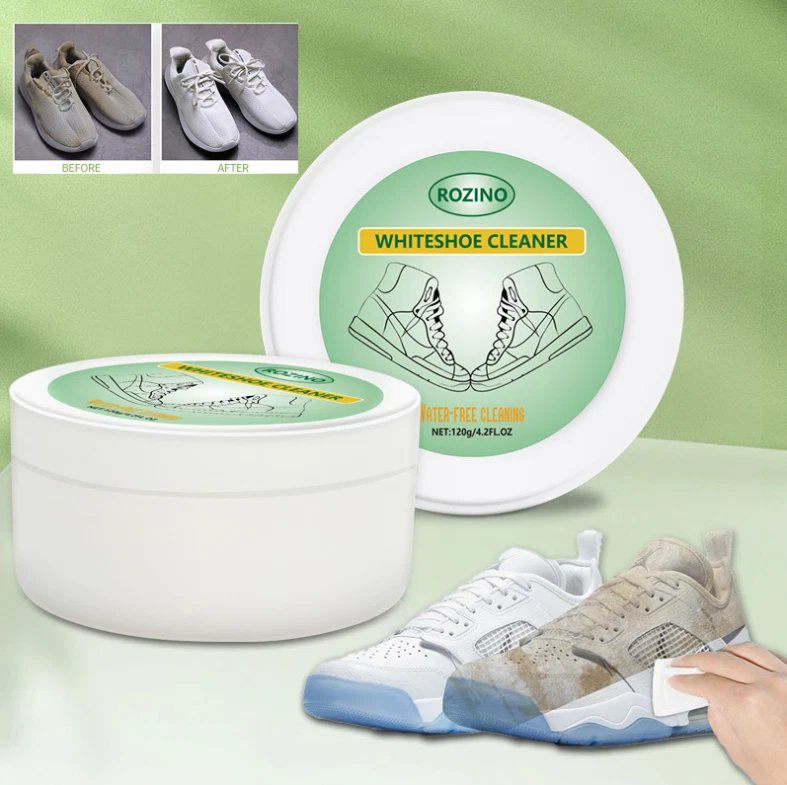 Rozino White Shoe Cleaner, Water-Free Cleaning, White Shoe Cleaning Cream