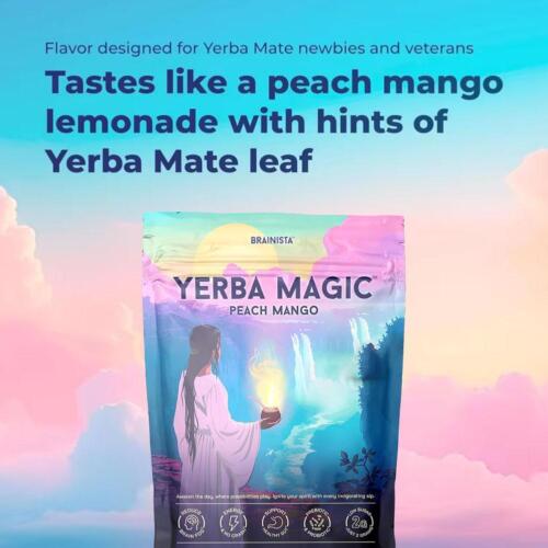 Yerba Magic!Instant Tea Powder 3-in-1 Super Drink Peach Mango Probiotic UK - Picture 13 of 19