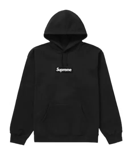 Supreme Box Logo Hooded Sweatshirt 'Black' | Men's Size M