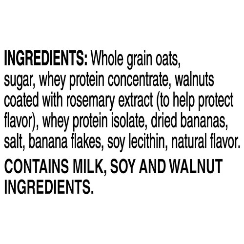 Quaker, Protein Instant Haferflocken, Banane Nuss, 12,9 Oz, 6 Stück (1er Pack) - Bild 6 von 6