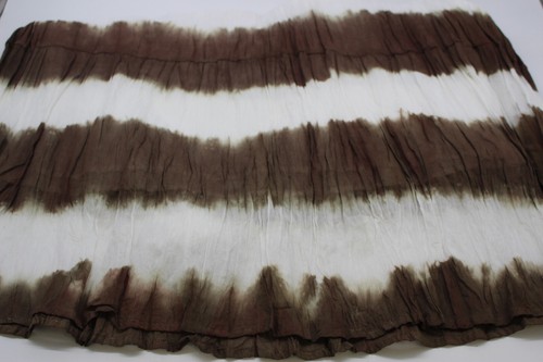 New Directions Women's Brown & White Tie Dye Maxi Skirt Lined Elastic Waist M - Picture 7 of 7