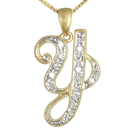INICIALES DE DIAMANTE SCRIPT ORO AMARILLO 10K TAMAÑO REGULAR - Imagen 26 de 27