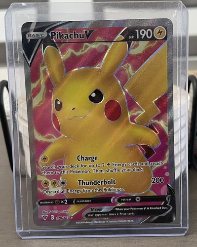 Pokémon TCG Pikachu V Vivid Voltage 170/185 Holo Full Art NM/M Pink