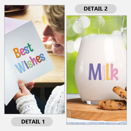 6 Sheets of Multi-purpose Letters Stickers Letter Alphabet Stickers Bulletin - Picture 9 of 12