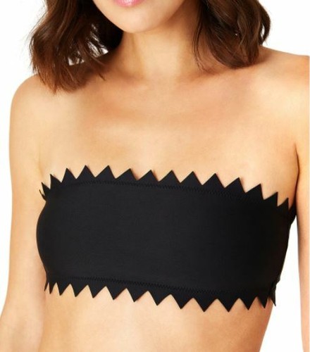 ------ONIA -Bandeau Bikini Set - Anti-slip bands - Laser-cut -- Scuba black - Picture 4 of 9