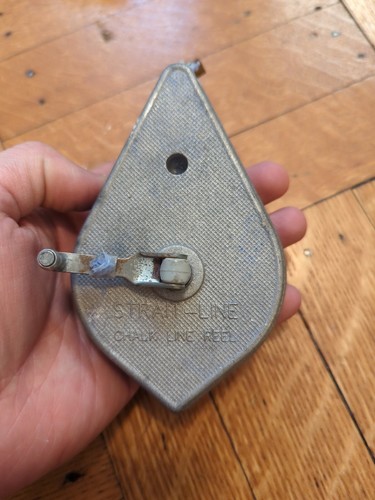 Vintage Irwin Company Strait-Line Plumb Bob Chalk Line Reel Made in USA - Picture 3 of 3