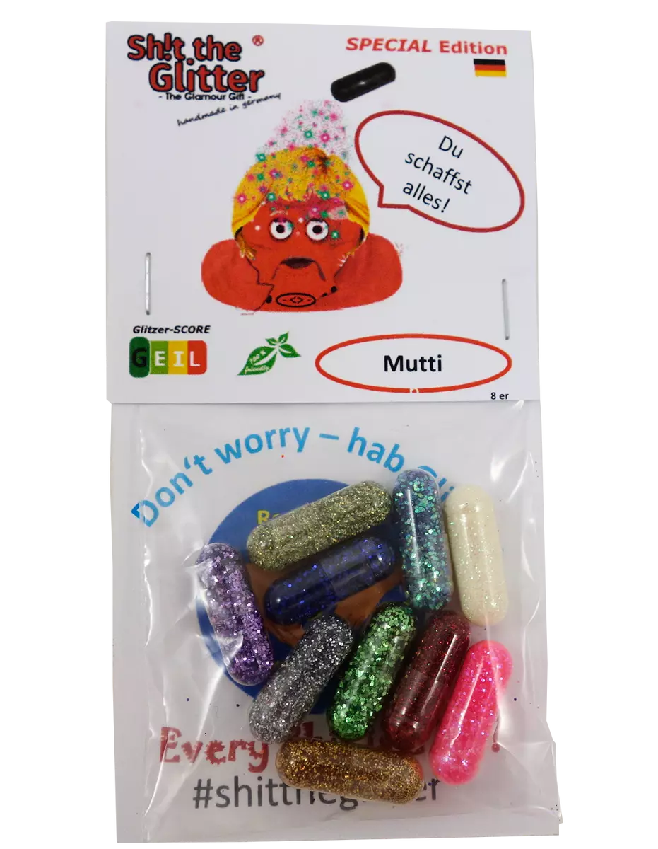 Shit the Glitter – „Mutti“  Muttertag  Geschenk  Scherzartikel   Überraschung | eBay