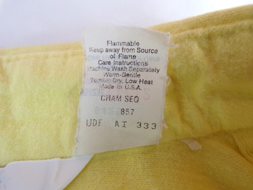 Vintage Woolrich Chamois Shirt Women Jr 11/12 Pastel Yellow Cotton Pockets A24 - Picture 8 of 8