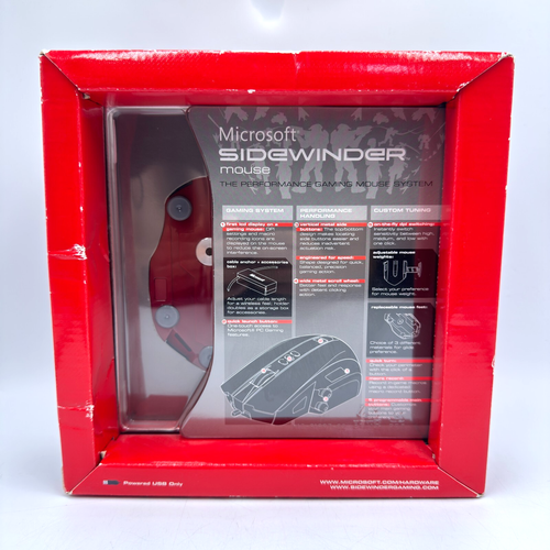 NEW Microsoft Sidewinder Performance Gaming Mouse System USB Model 1114 - Picture 2 of 6