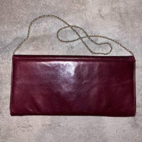 Vintage Oxblood Leather & Suede Evening and Clutch Bag *in vgc cond* vintage - Picture 22 of 24