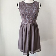 Vintage Target Xhilaration Womens Junior Grey Floral Small Petite Dress
