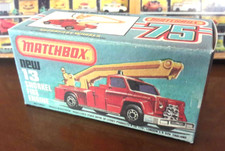 ♪♫•❤ Matchbox Nr. 13 Snorkel Fire Engine Box Matt 280g  guter Druck & Verarbei.❤