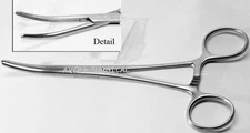 1 EA PREMIUM GRADE Rochester Carmalt Forcep 6.25" Curved Tip Surgical Instrument