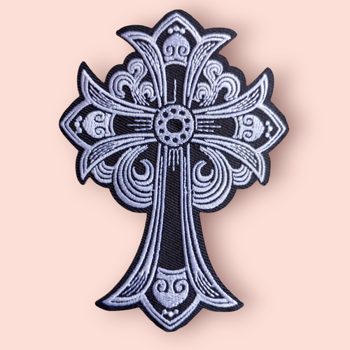 🔥 Chrome Hearts Inspired Iron On Patch Gothic Biker Logo Embroidered Badge - 第 23/26 張圖片