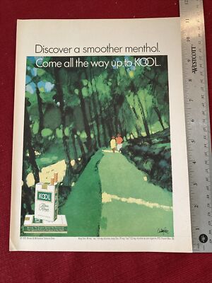 Come All The Way Up To Kool Cigarettes 1971 Print Ad Great To Frame!