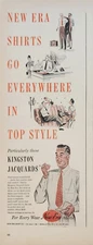 1947 New Era shirts Vintage ad Kingston Jacquards