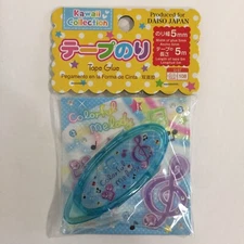 Daiso Japan Kawaii Collection Colorful Melody - Blue Musical Notes Tape Glue