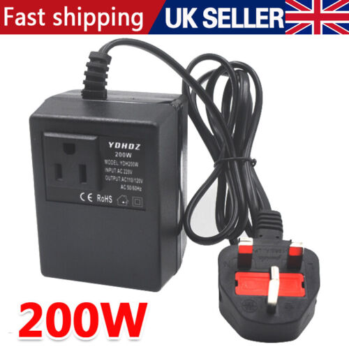 Voltage Converter Transformer 220V/240V To 110V/120V Step Down Power UK NEW - Picture 8 of 9