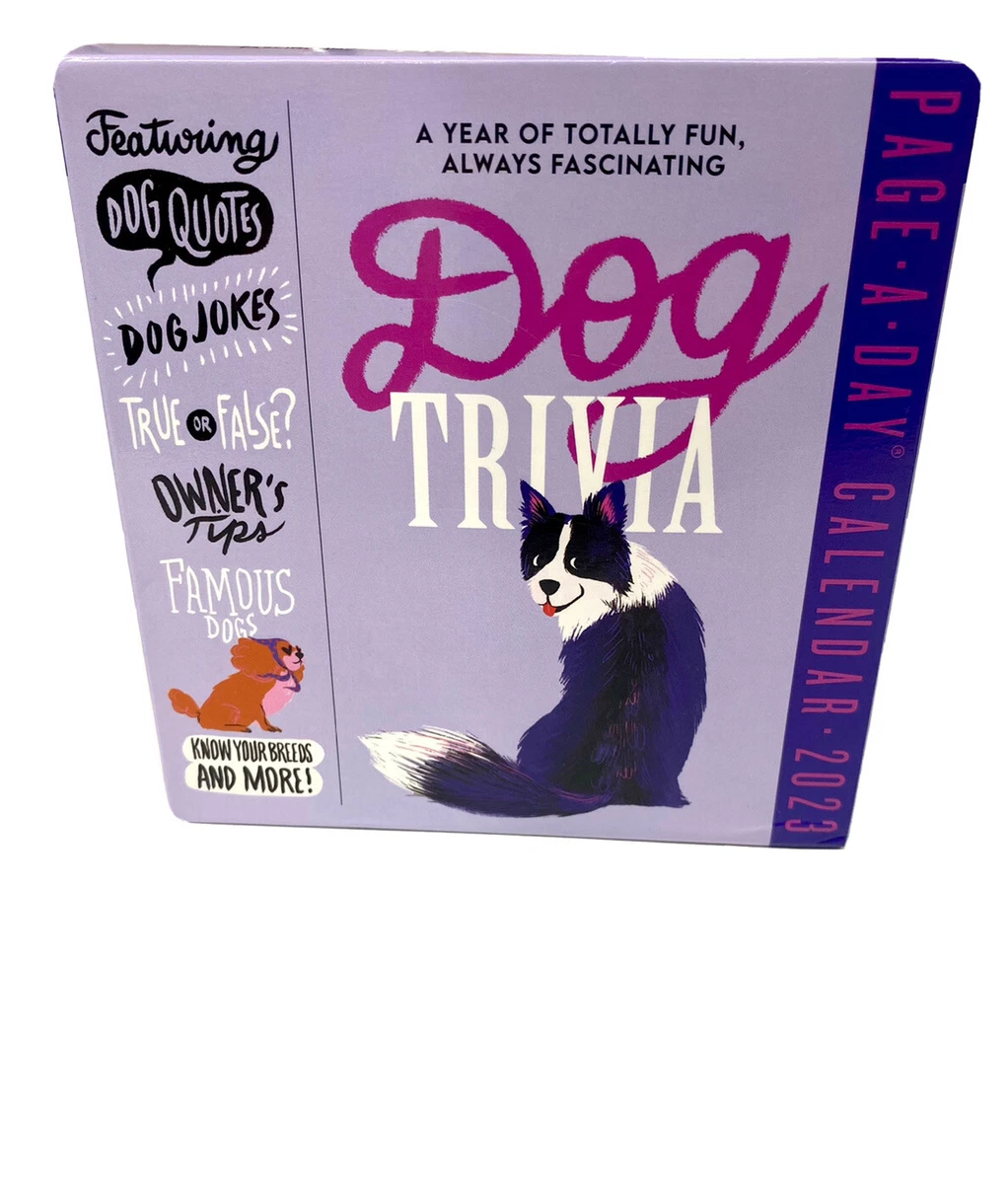 2023 Page-A-Day Desktop Calendar, Dog Trivia 9781523516254 | eBay