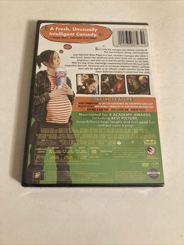 Juno DVD Widescreen Michael Cera (NEW/SEALED) - Picture 2 of 9
