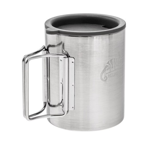 Lightweight Helikon-Tex Thermo Cup Mug 250ml With Lid Hiking Folding Handles - Picture 2 of 6
